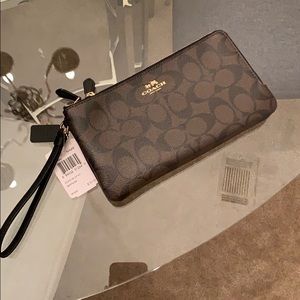 Coach Double Zip Wallet